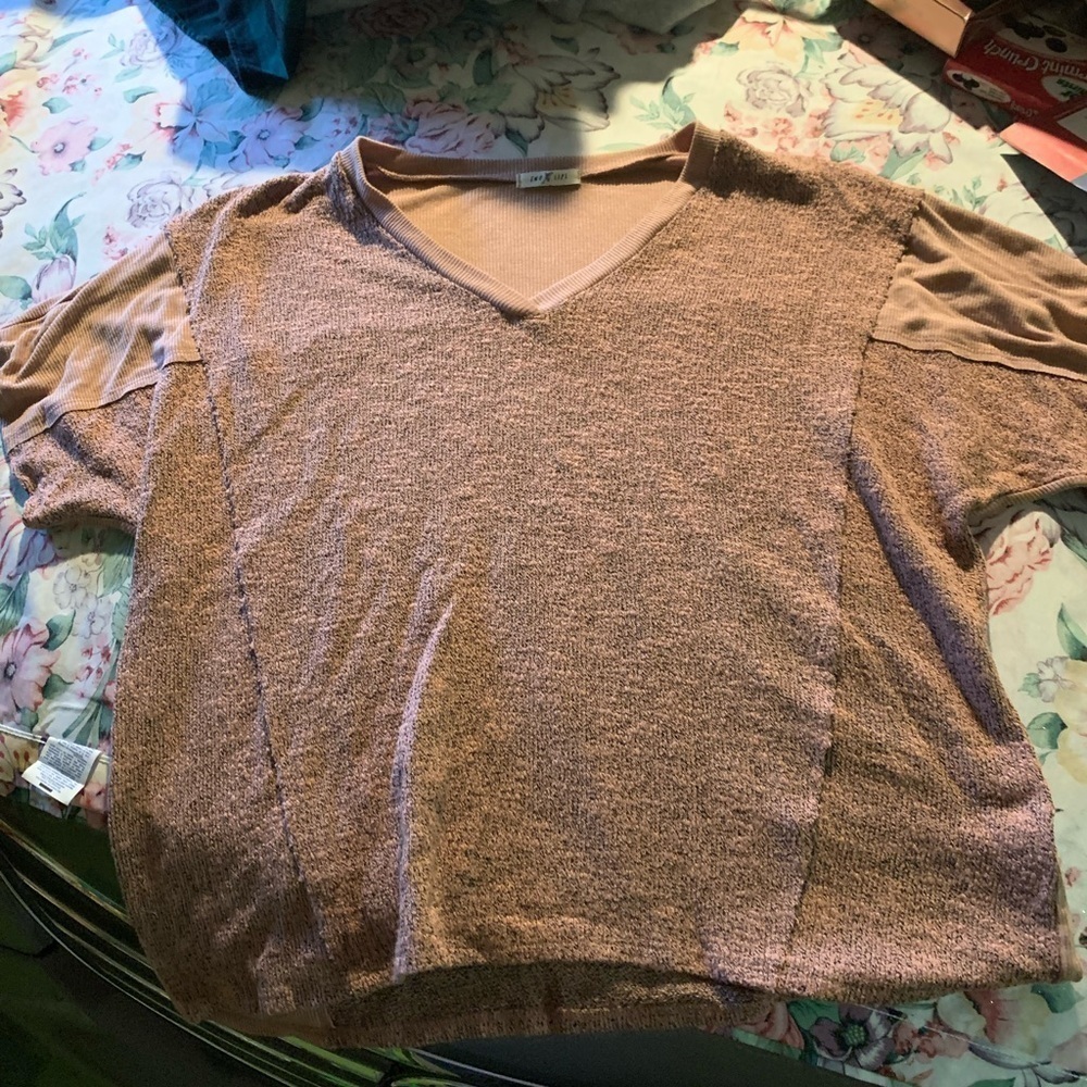 Two lips Womens Top Size Medium With Short Sleevees